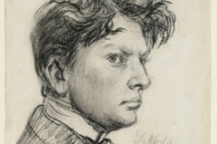 Wilhelm Lehmbruck, Selbstporträt, 1902, Foto: Jürgen Diemer
